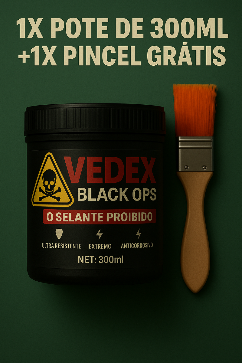 Selante Vedex Black OPS – O SELANTE PROIBIDO QUE A MARINHA DOS EUA NÃO QUER QUE VOCÊ SAIBA!