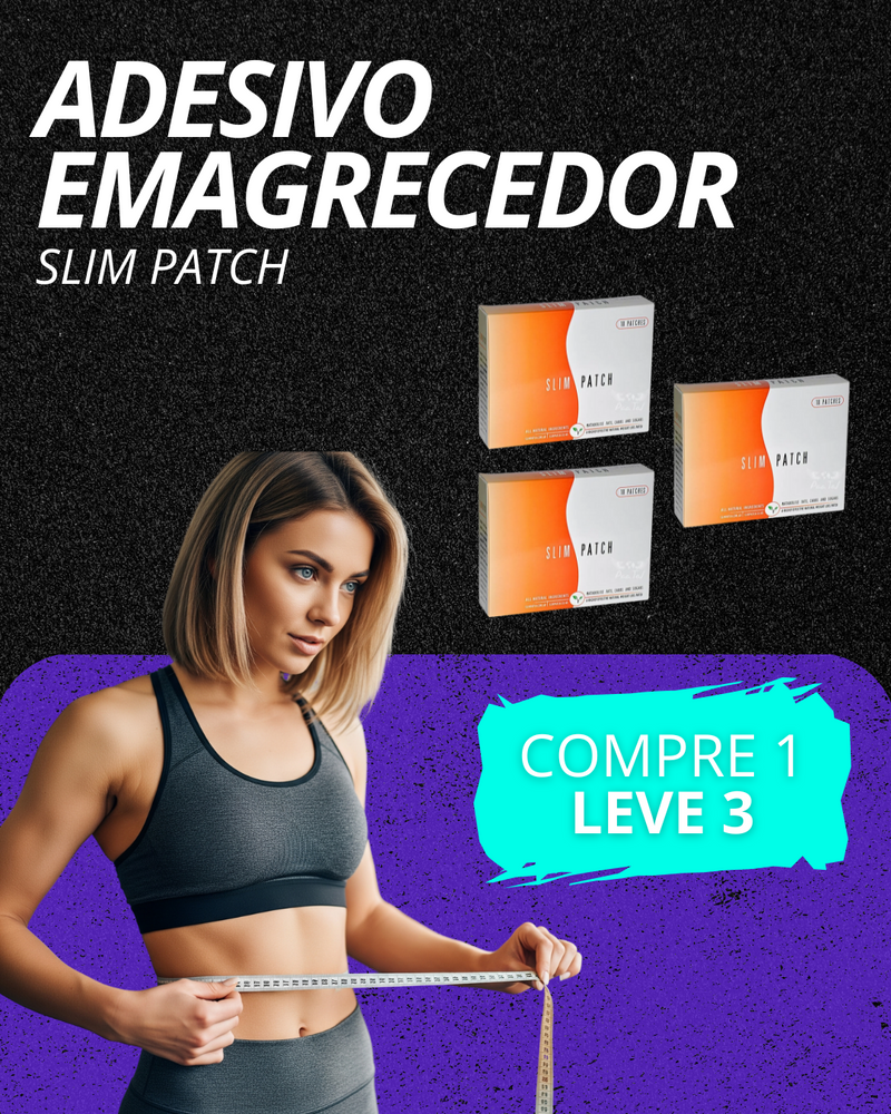 Caixa Adesivo Emagrecedor (10 Unidades) + Fita de Brinde!