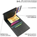 Carteira Antifurto RFID + Capa De Proteção Para Cartão (Brinde!)