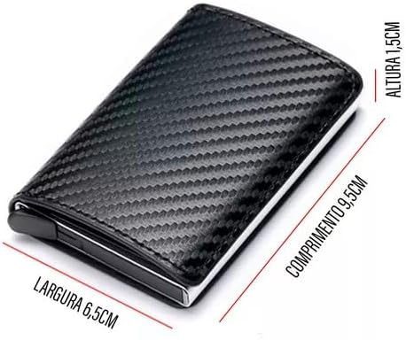 Carteira Antifurto RFID + Capa De Proteção Para Cartão (Brinde!)