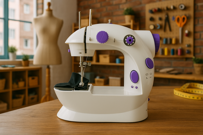 Mini Máquina de Costura Portátil - Costure Tudo em Segundos (Versão Premium)