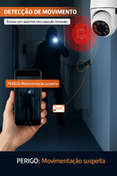 Câmera de Segurança Smart Full HD 1080p Wi-Fi  360 + 2 Adesivo De Monitoramento (Brinde)