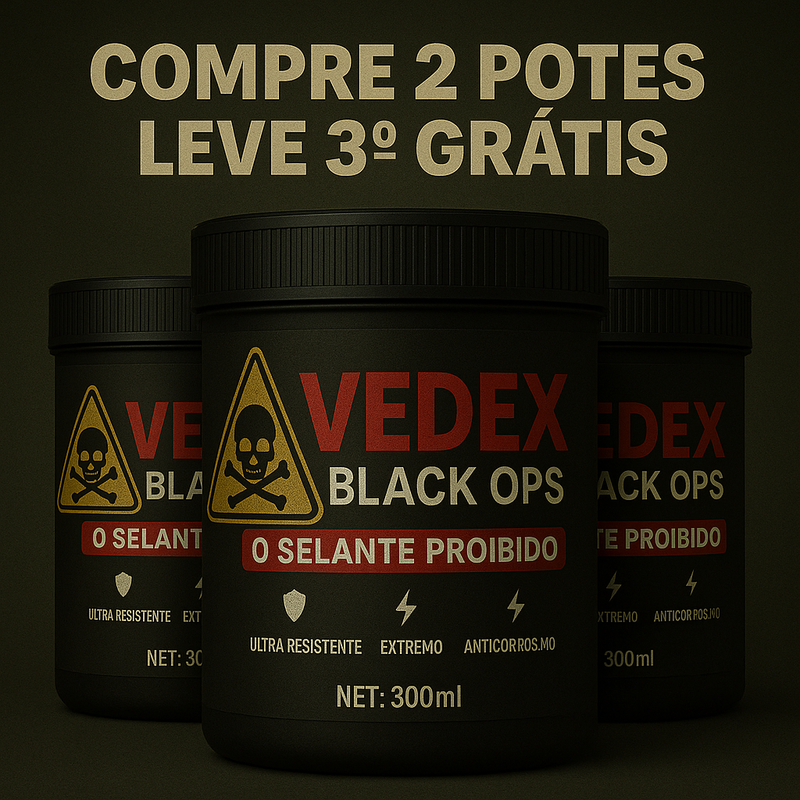 Selante Vedex Black OPS – O SELANTE PROIBIDO QUE A MARINHA DOS EUA NÃO QUER QUE VOCÊ SAIBA!