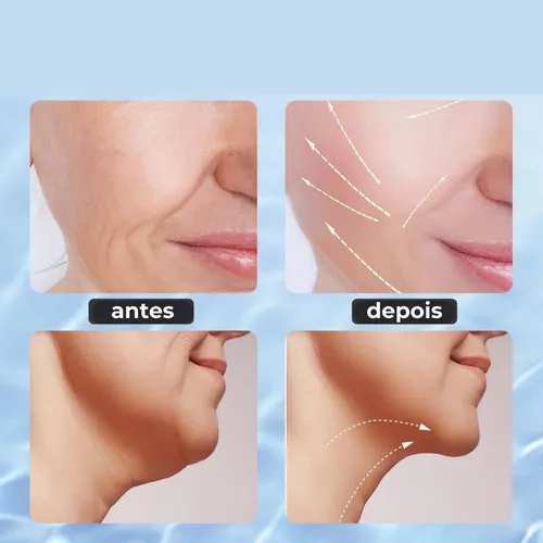 Massageador Rejuvenescedor com LED para Rosto e Pescoço + Fita Mágica Para Skincare (Brinde)
