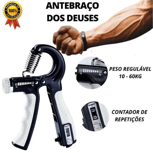 Hand Grip - Braço forte + Bolinha Fisioterapêutica (Brinde)!