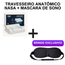 Travesseiro Nasa Ortopédico Cervical Comfort + Mascara de Sono Pesado (Brinde)