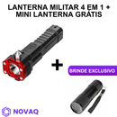 Lanterna Tática Indestrutível 4 em 1 Ultra Potência + Mini Lanterna de Brinde (Frete Grátis)