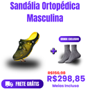 Sandália Ortopédica Masculina + Meias (Brinde)!