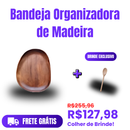 Bandeja organizadora de madeira