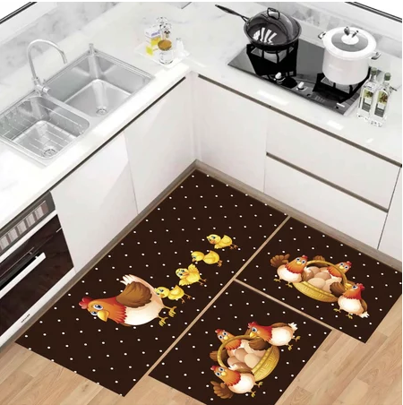 Kit 3 Tapetes Antiderrapante Original – Elegância e Segurança na Sua Cozinha!
