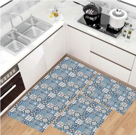 Kit 3 Tapetes Antiderrapante Original – Elegância e Segurança na Sua Cozinha!