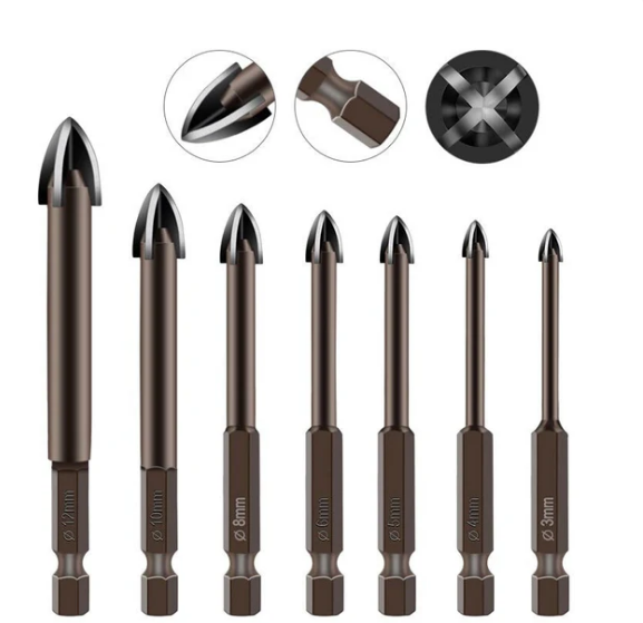 Kit 7 Brocas Indestrutíveis Max Drill + Chave Phillips (Brinde)!