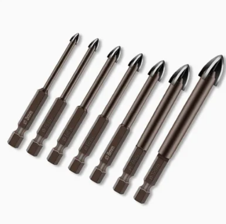 Kit 7 Brocas Indestrutíveis Max Drill + Chave Phillips (Brinde)!