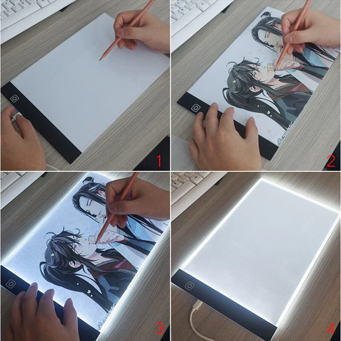 Caderno Led para Desenho + Lápis de cor (Brinde)!