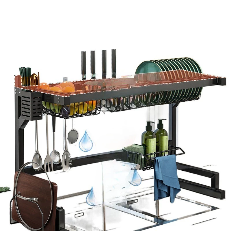 Escorredor de Louças Suspenso Inox + Bucha de louça (BRINDE)!