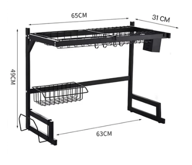 Escorredor de Louças Suspenso Inox + Bucha de louça (BRINDE)!