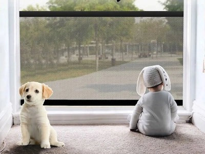 Tela Retrátil de Proteção para Pets e Crianças + Petisco (Brinde)!