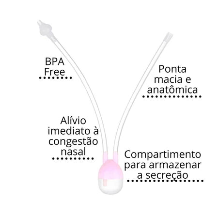Aspirador Nasal para bebês + Toalhinhas